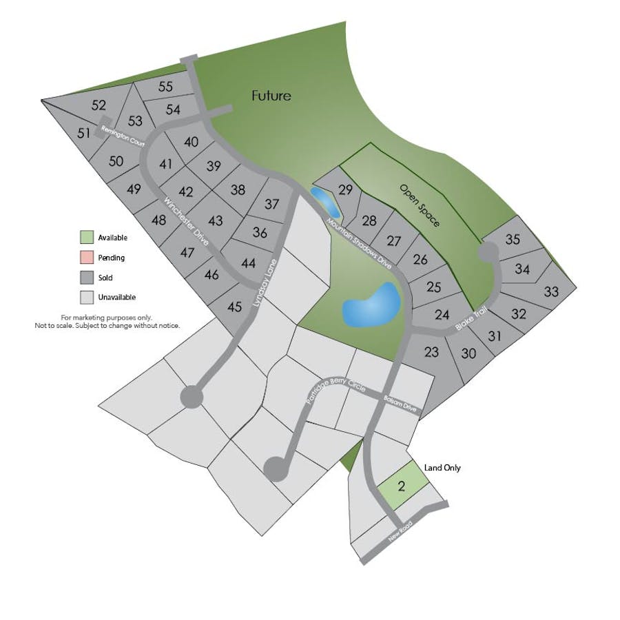 Site Plan for Mountain Shadows