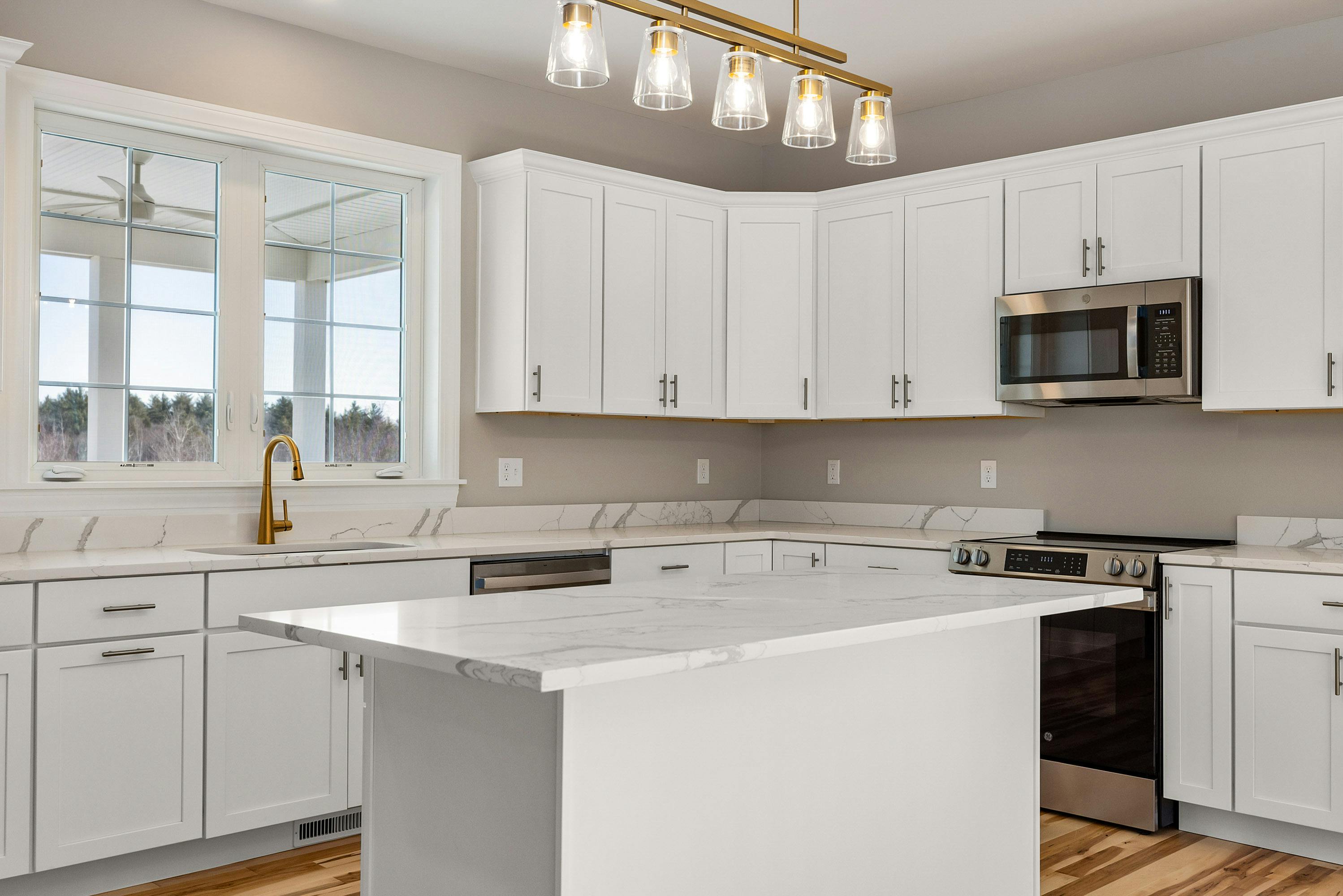 new home with blue sky