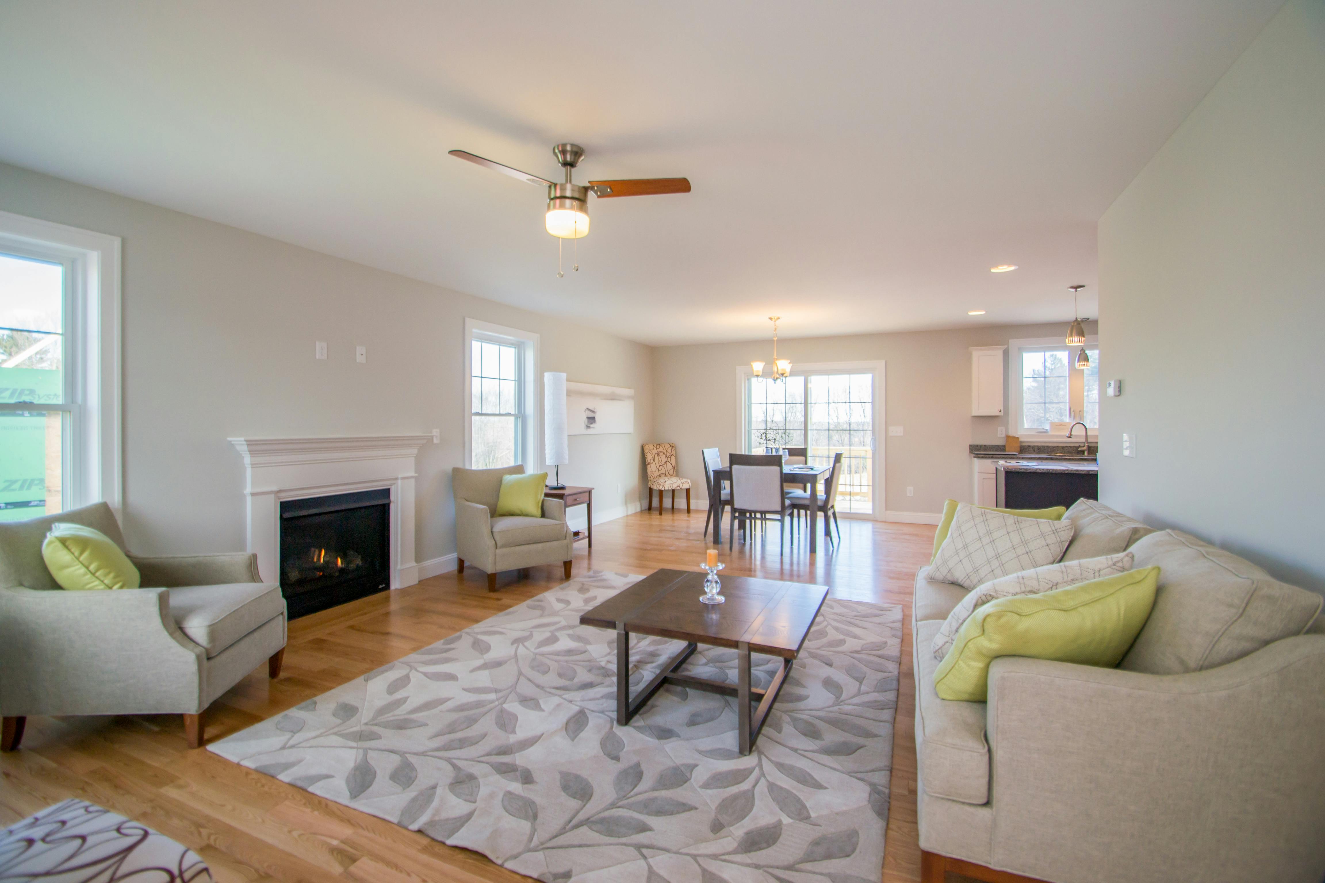 living room of new home
